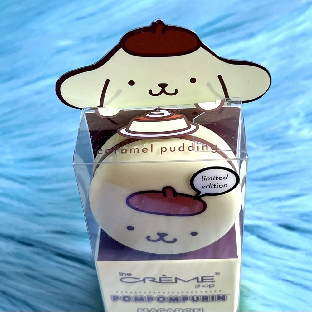 Crème Shop x Sanrio Caramel Pudding Pompompurin Macaron Lip Balm Limited Edition